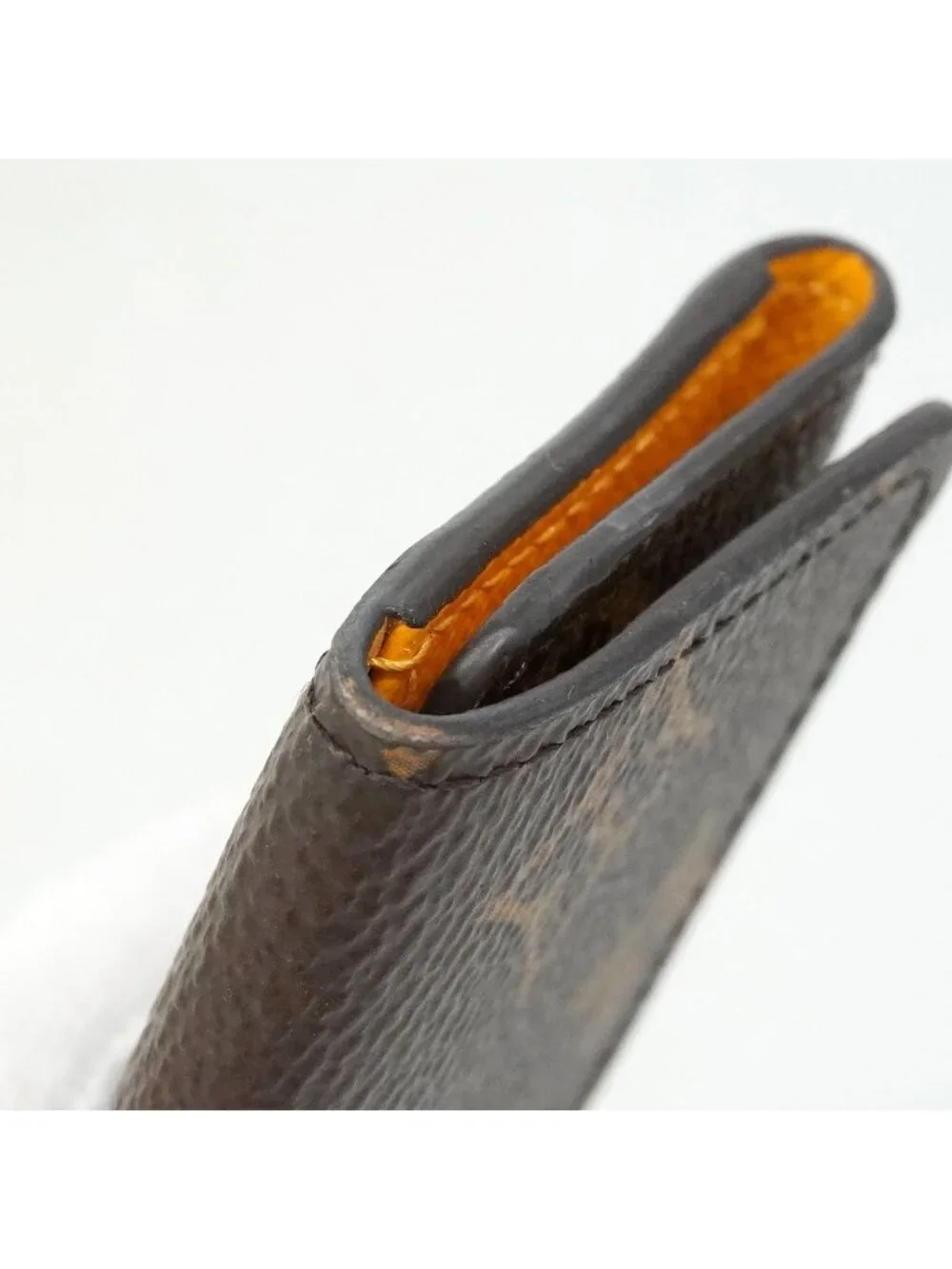 Louis Vuitton Key Case Monogram Multicles 4 Brown Jaune D'or Key Holder Coin